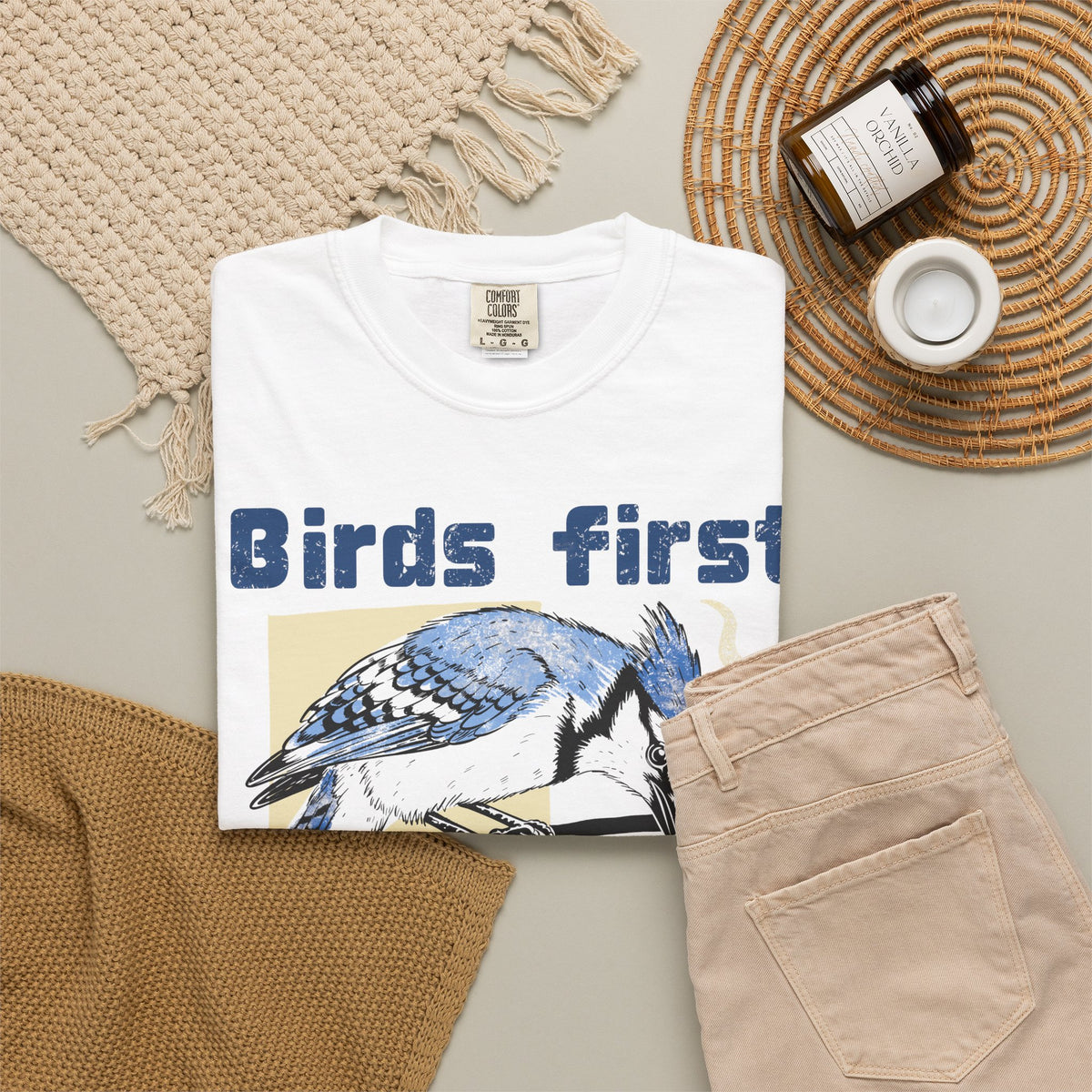 Birds First, Coffee Second Tee