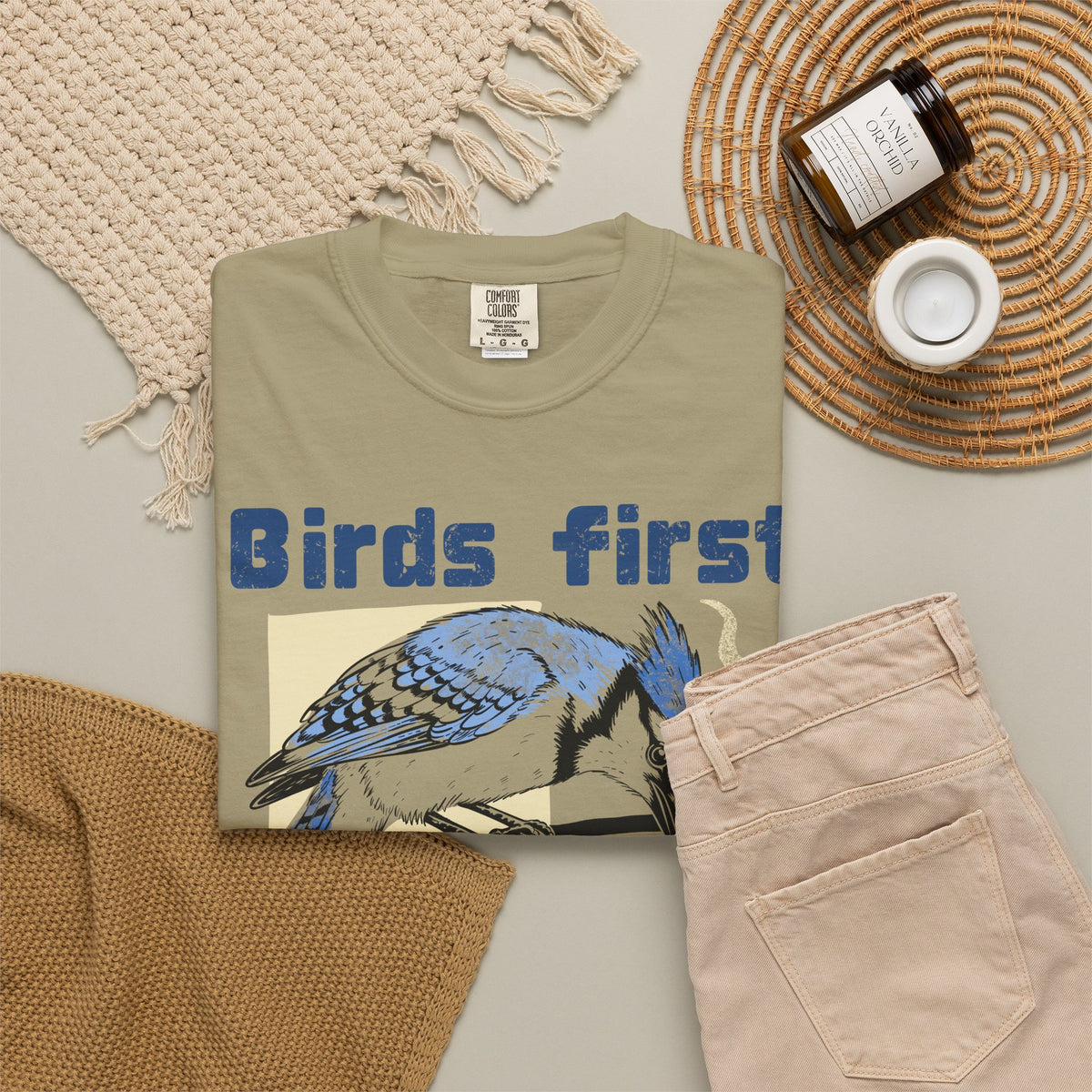 Birds First, Coffee Second Tee