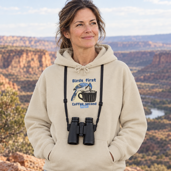 Birds First, Coffee Second Hoodie